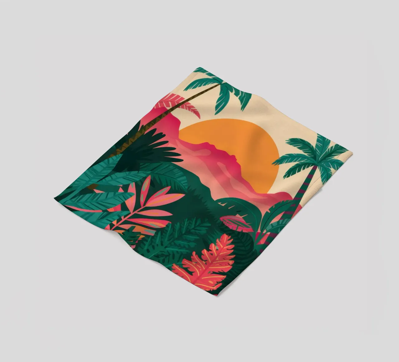 Jungle Sunset Serenity coperta in pile da Reds Jays