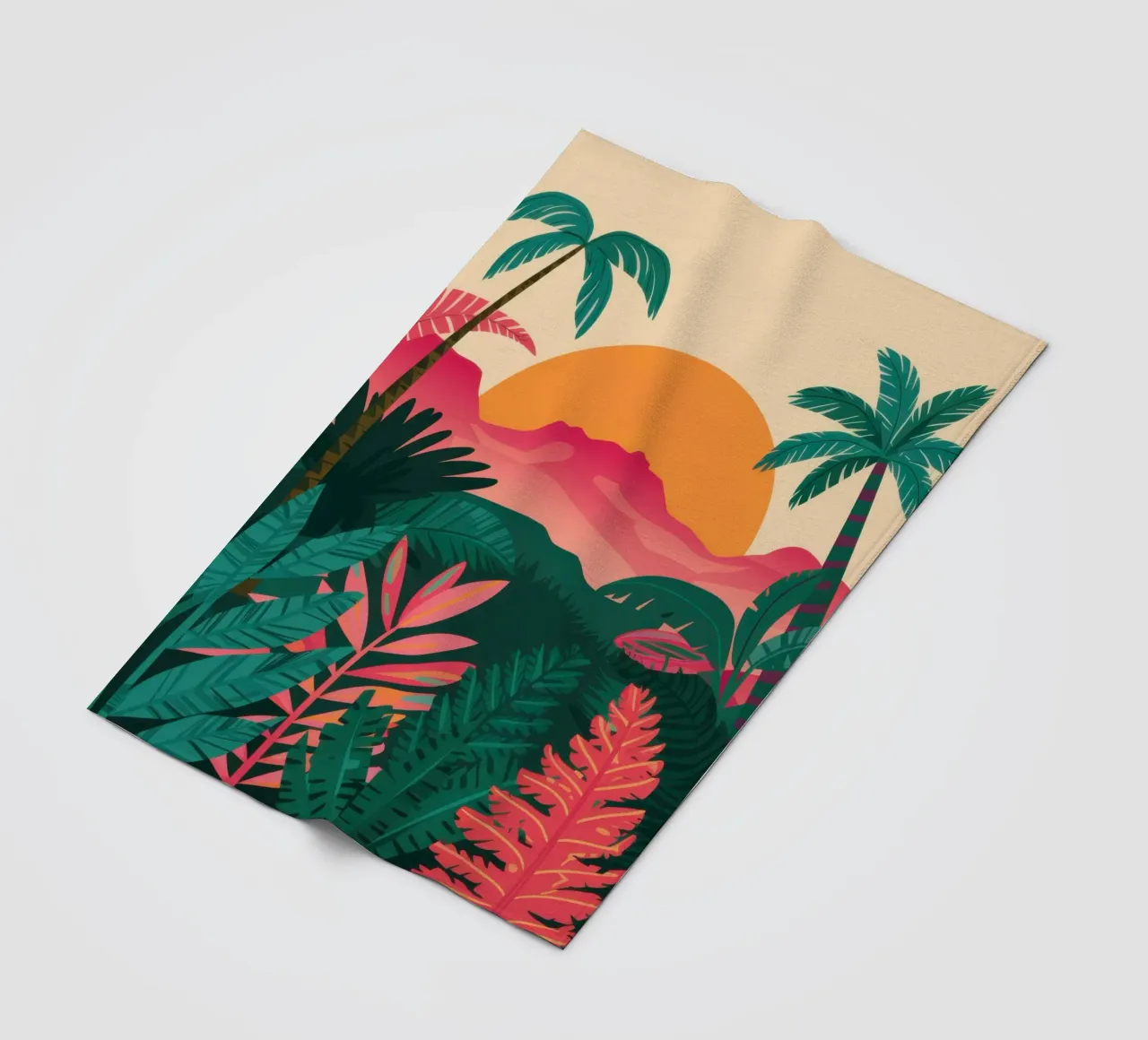 Jungle Sunset Serenity coperta in pile da Reds Jays