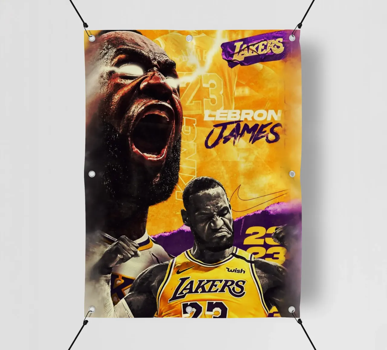 Lebron James artwork telo in pvc da Lembayung art