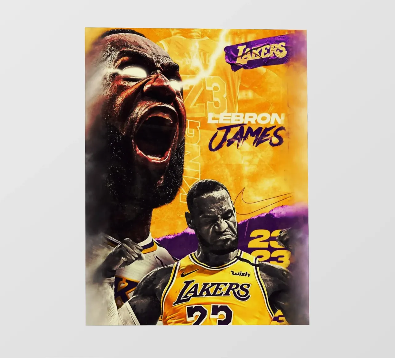 Lebron James artwork telo in pvc da Lembayung art