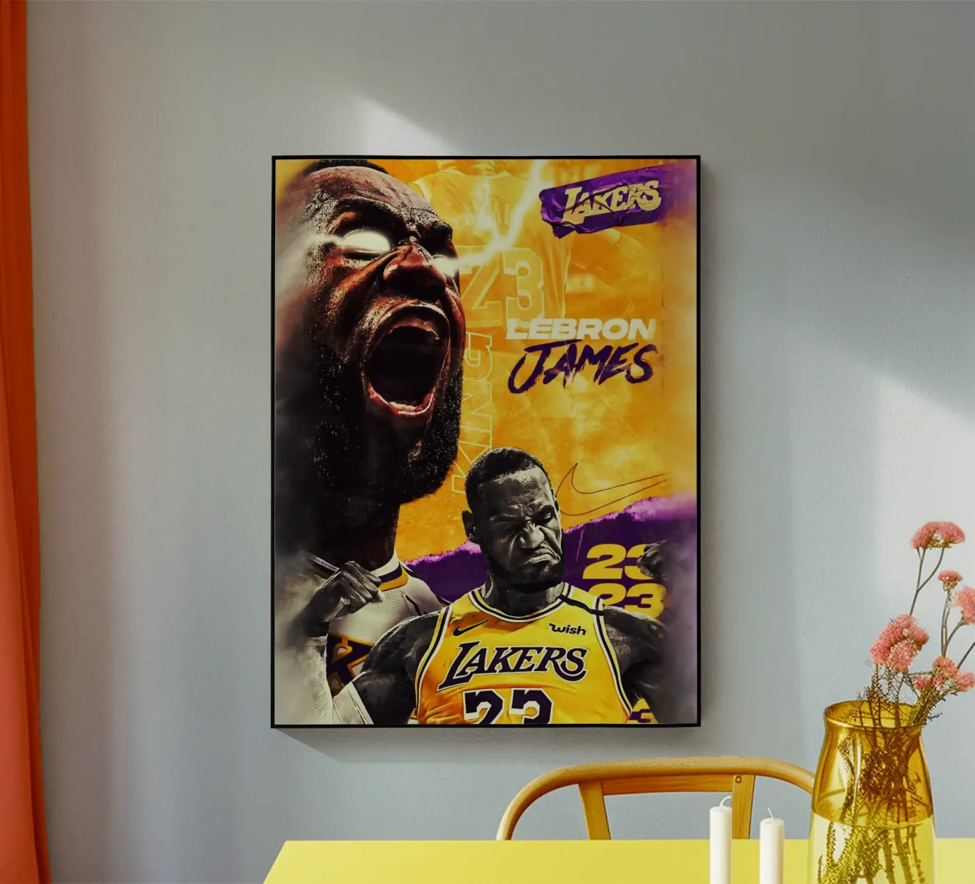 Lebron James artwork plexiglass da Lembayung art