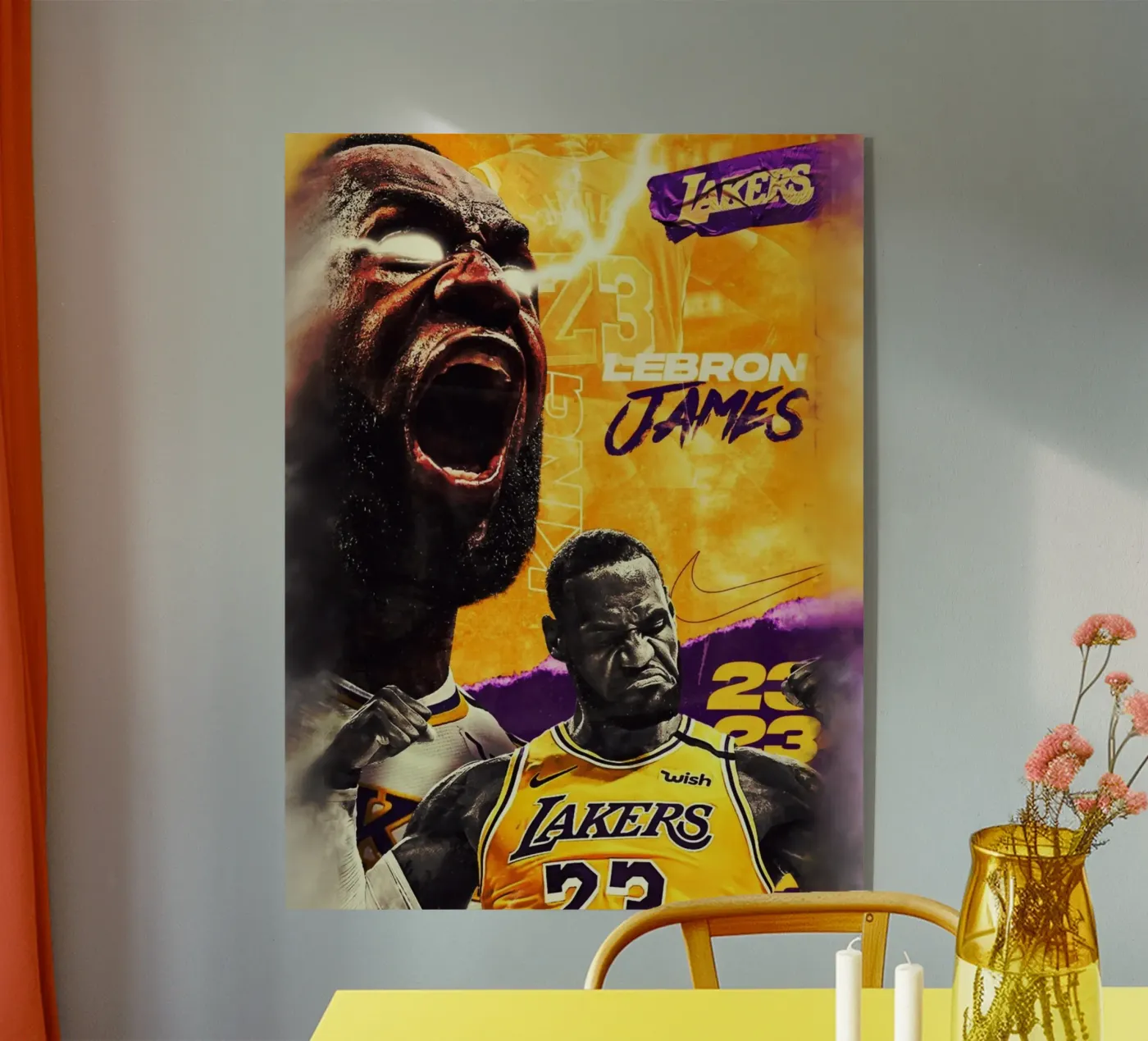Lebron James artwork plexiglass da Lembayung art