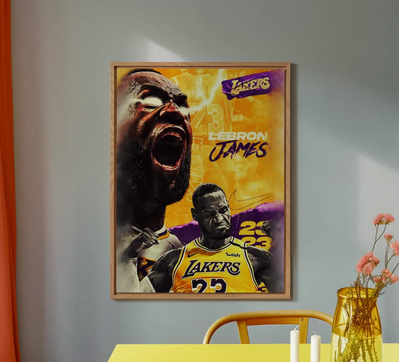 Lebron James artwork alluminio dibond da Lembayung art