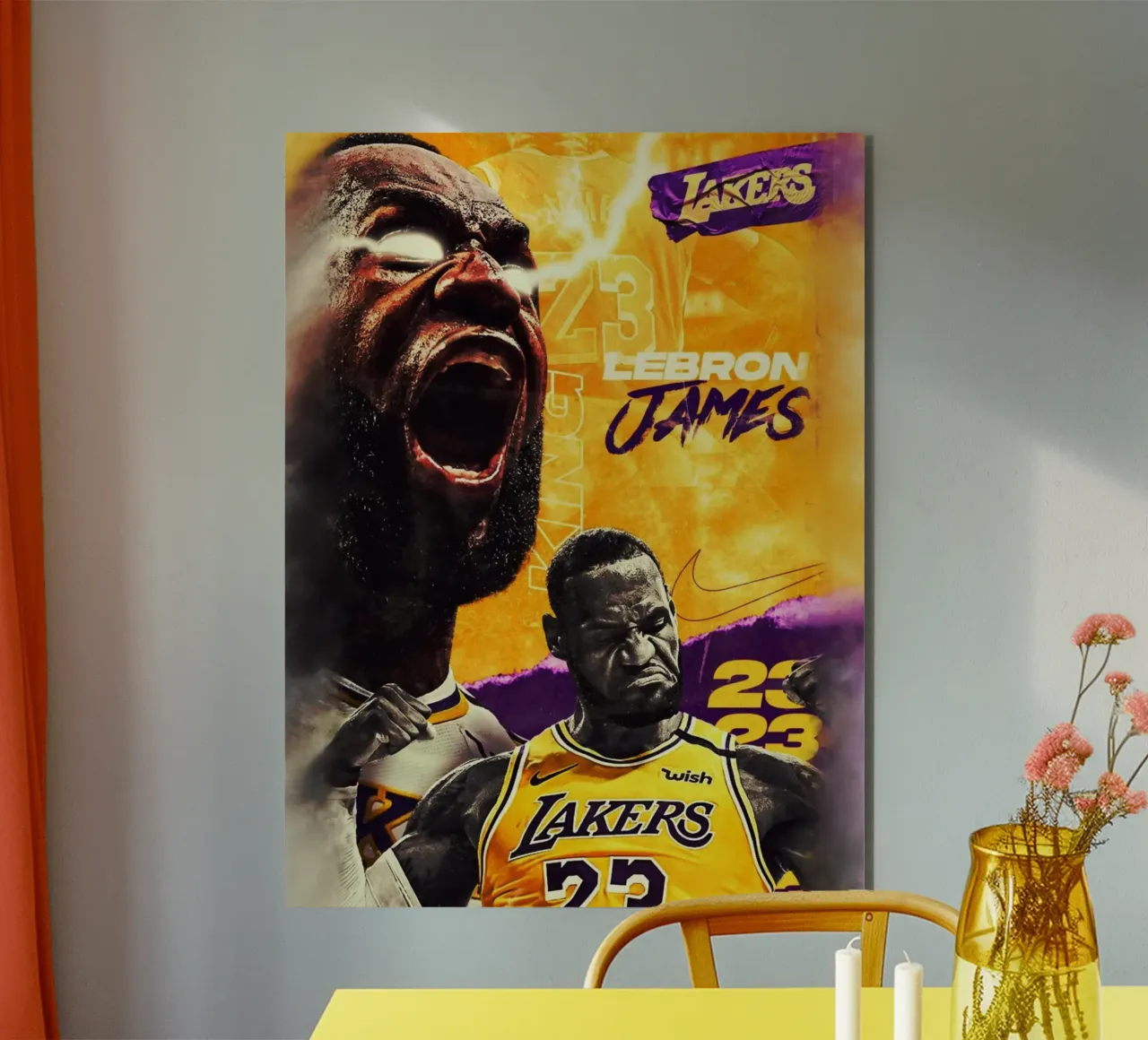 Lebron James artwork alluminio dibond da Lembayung art