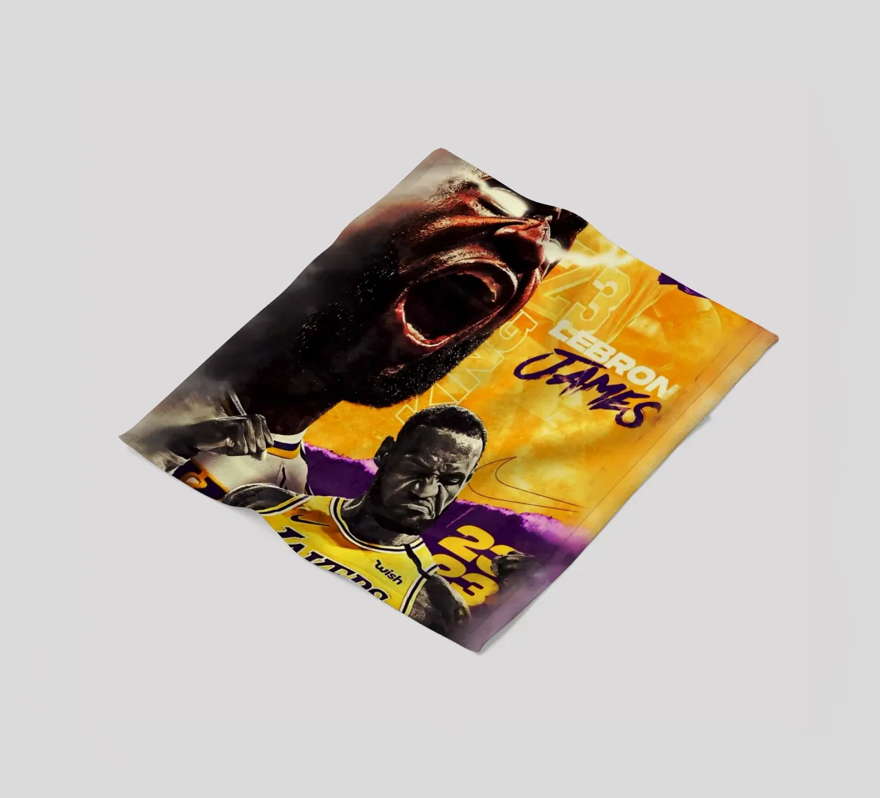 Lebron James artwork coperta in pile da Lembayung art
