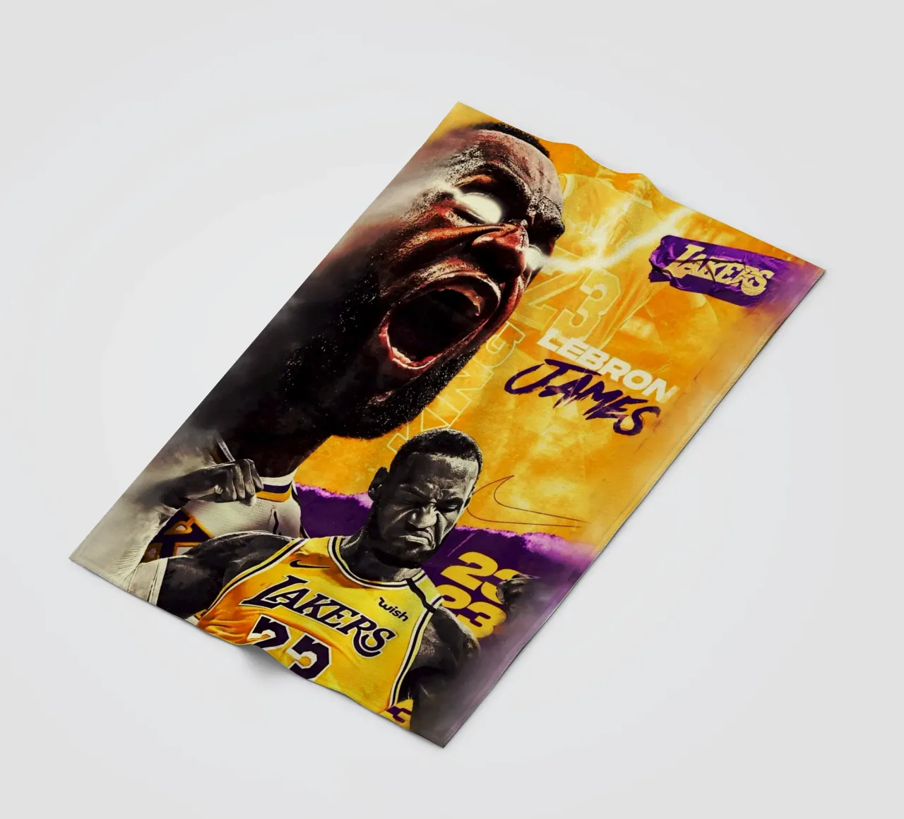 Lebron James artwork coperta in pile da Lembayung art