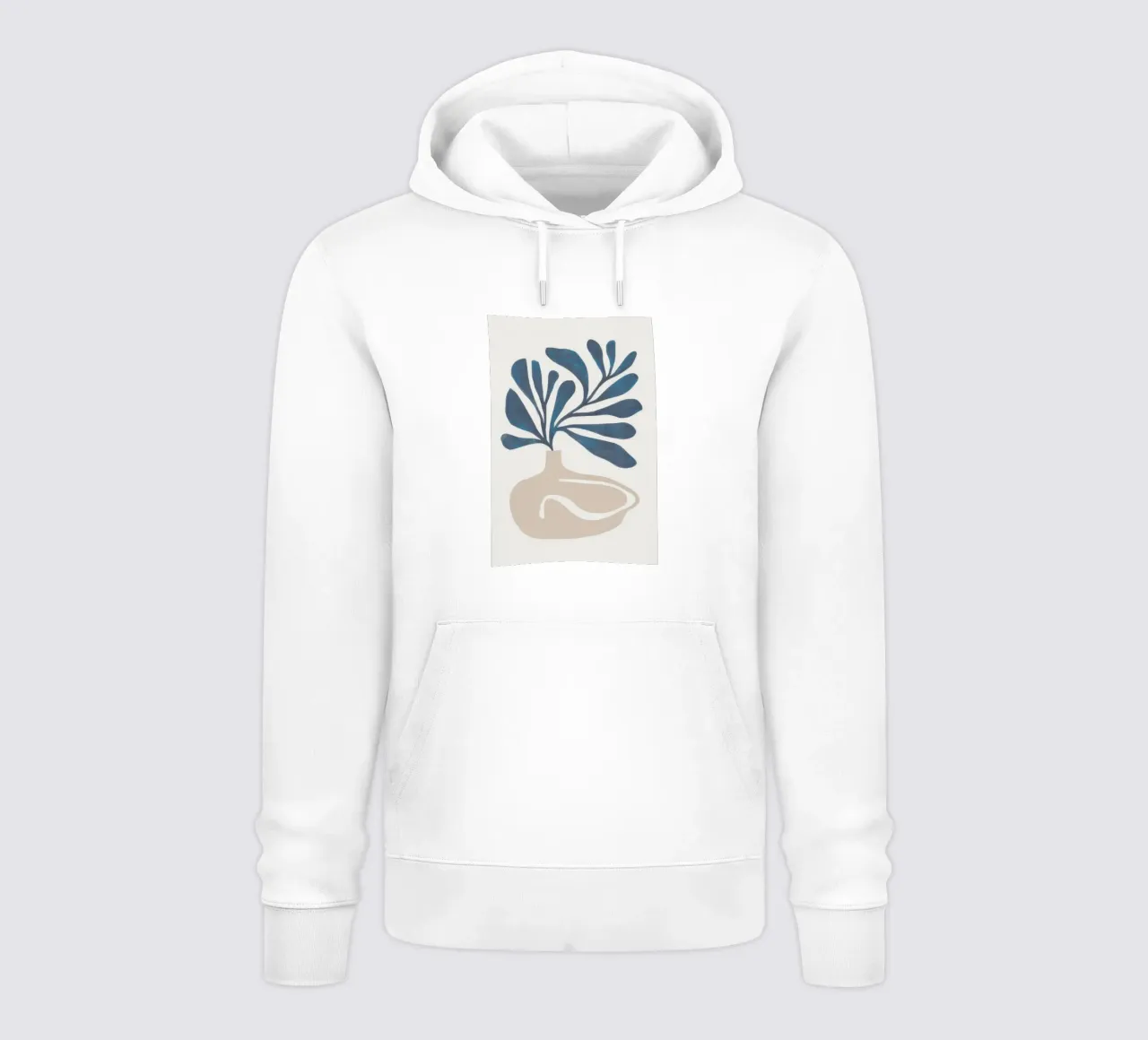 Forma di foglia minimalista felpa con cappuccio da Reds Jays