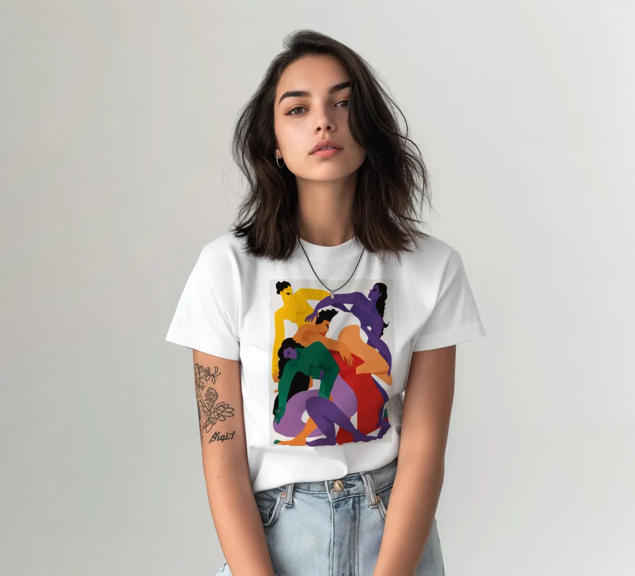 Nodo umano cromatico t-shirt da Giant Foxs