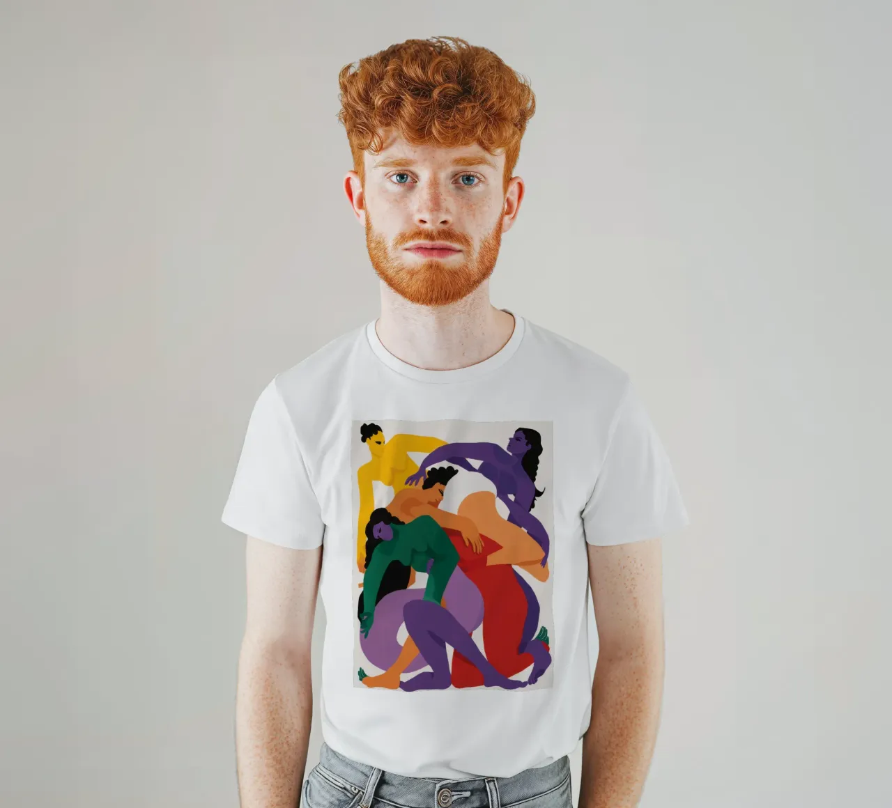 Nodo umano cromatico t-shirt da Giant Foxs