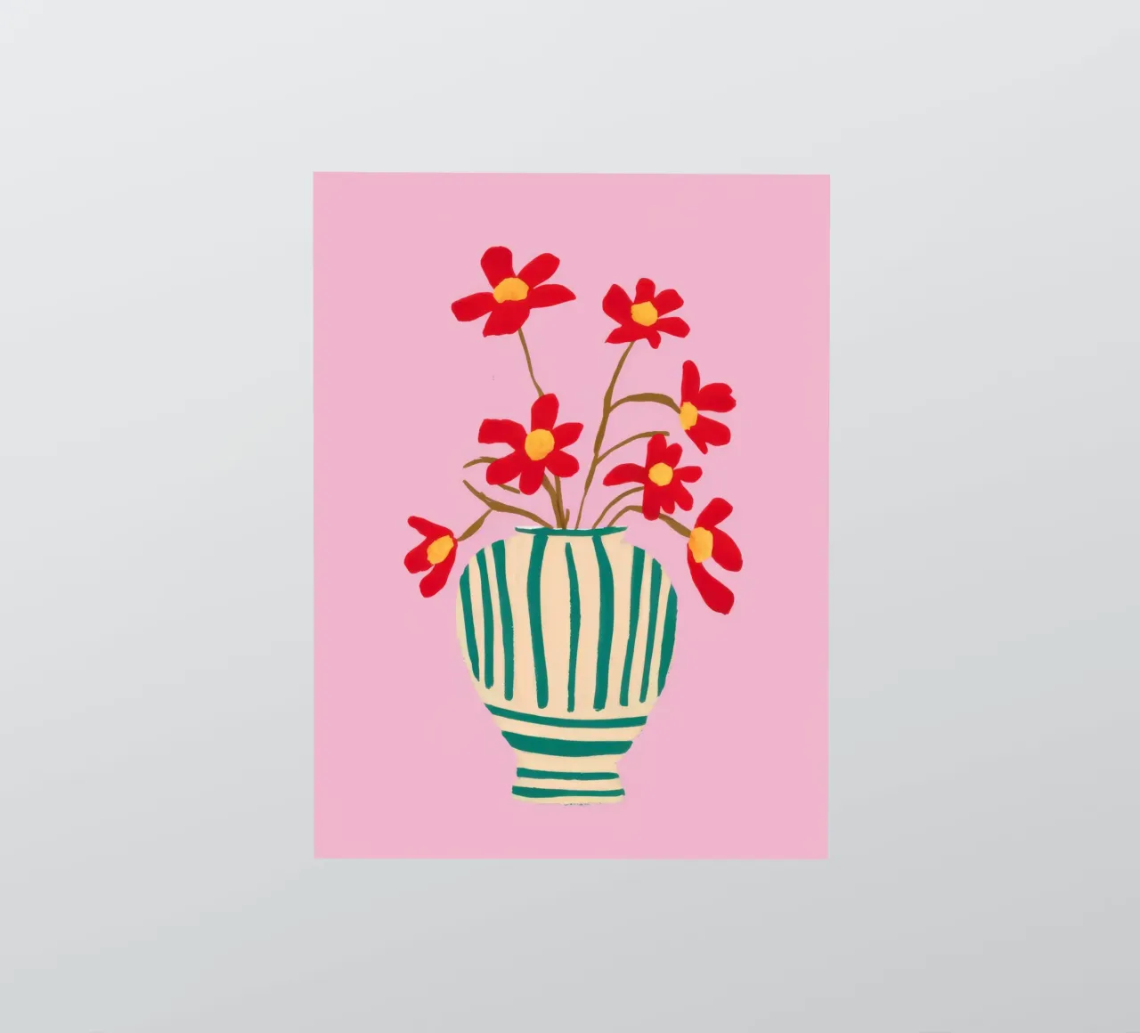 Veridian Stripe Bloom sticker by Rain Balance