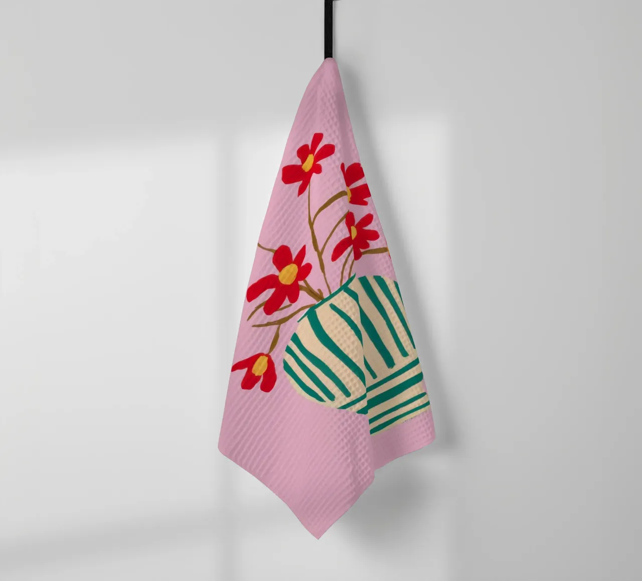 Veridian Stripe Bloom torchon de Rain Balance