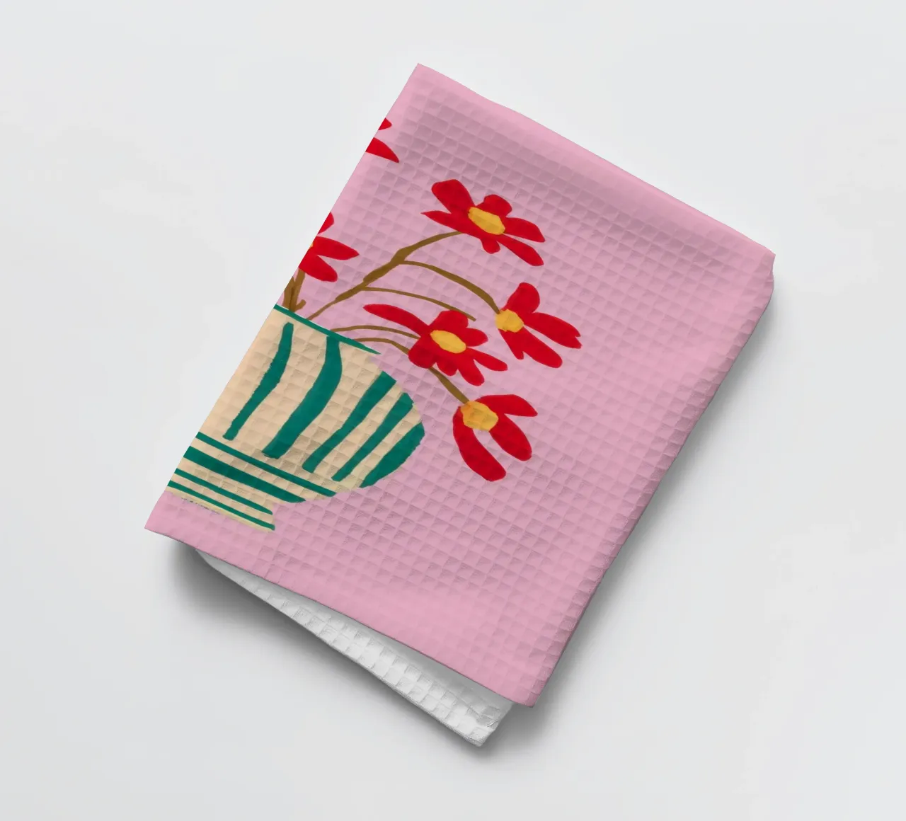 Veridian Stripe Bloom torchon de Rain Balance