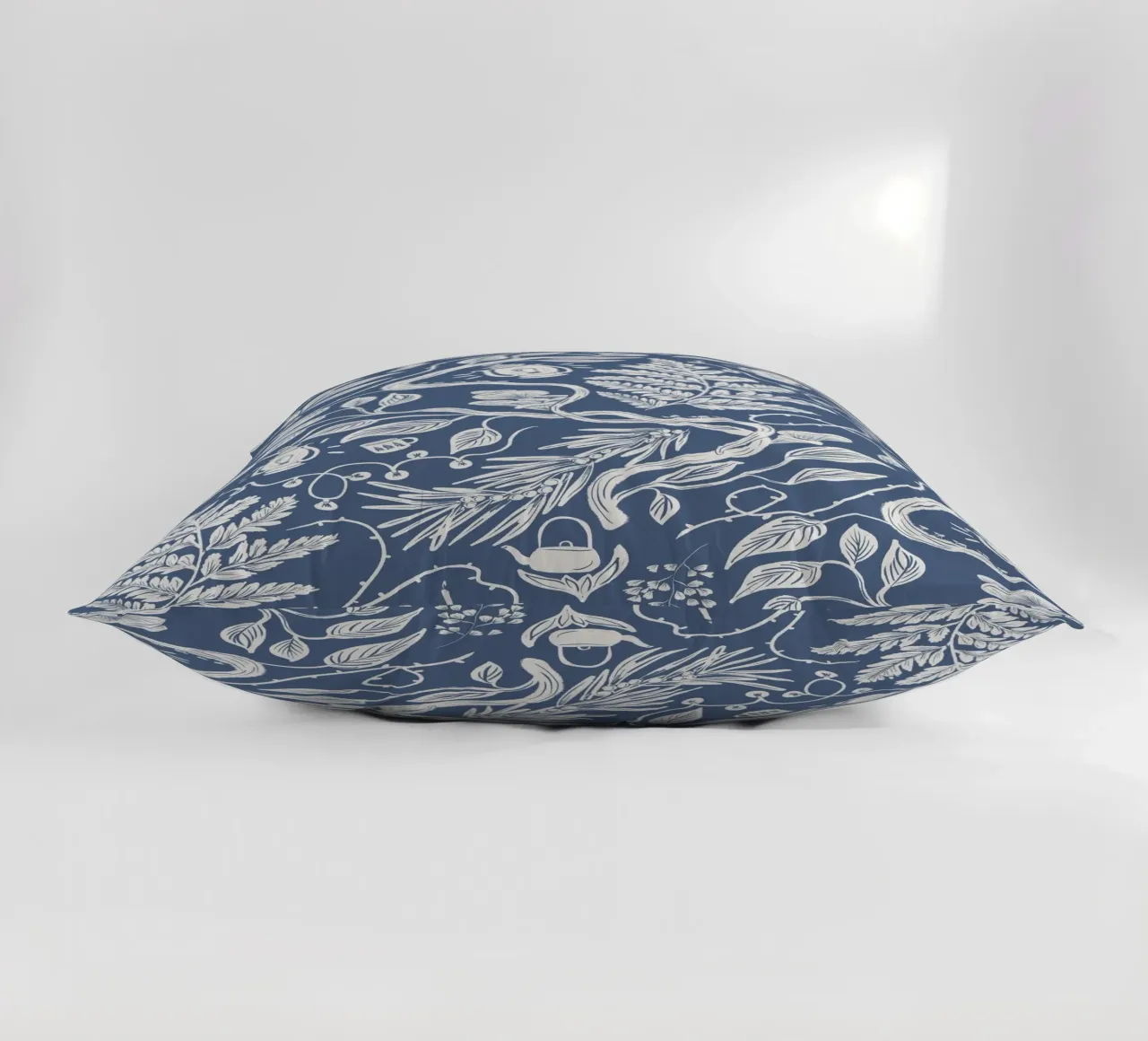 Cabincore Blue Forest Garden cuscino da anisillustration