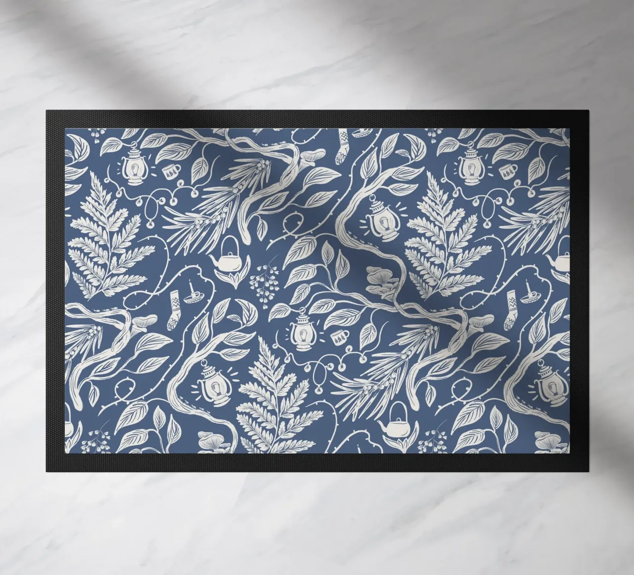 Cabincore Blue Forest Garden zerbino da anisillustration