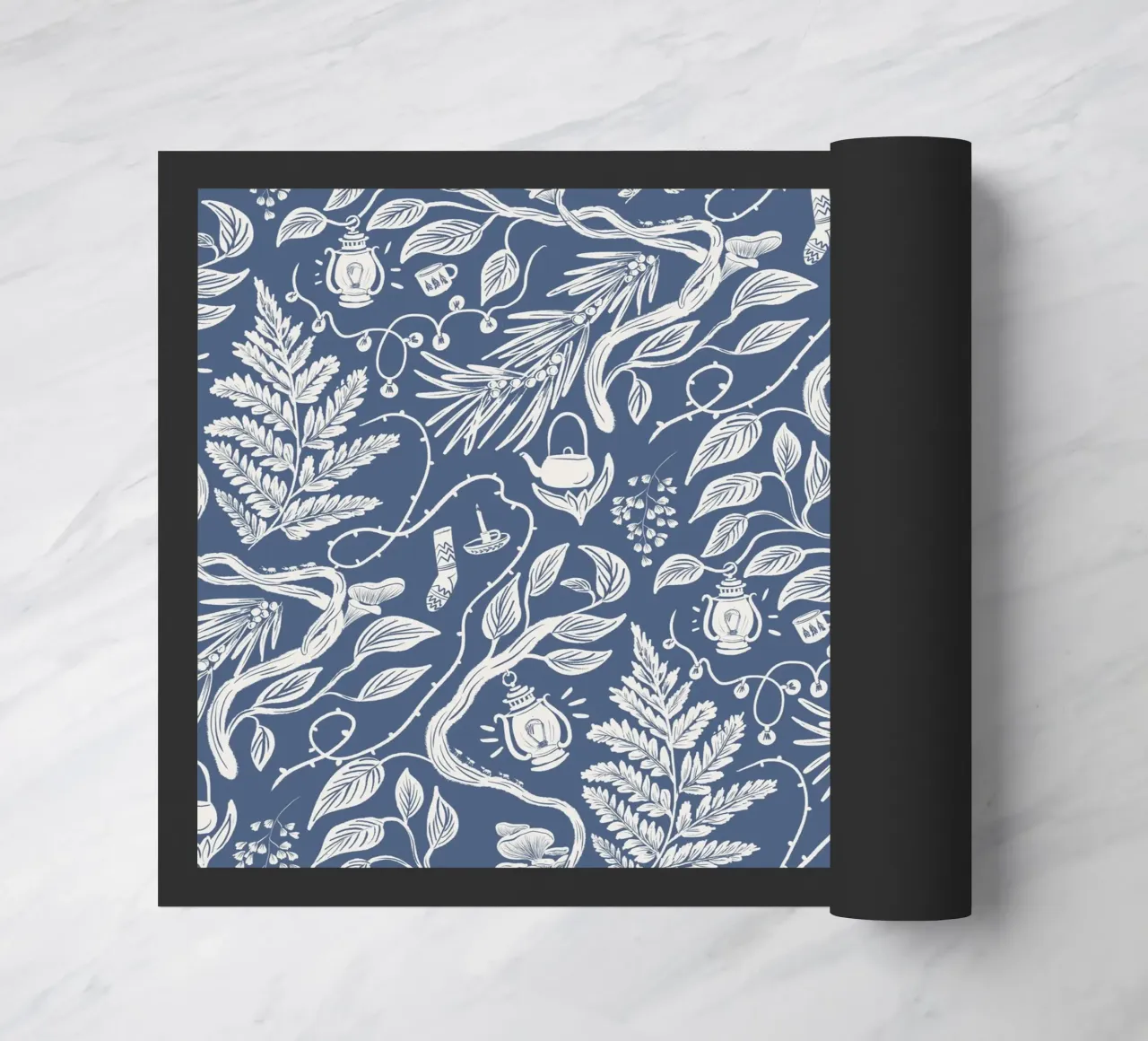 Cabincore Blue Forest Garden zerbino da anisillustration