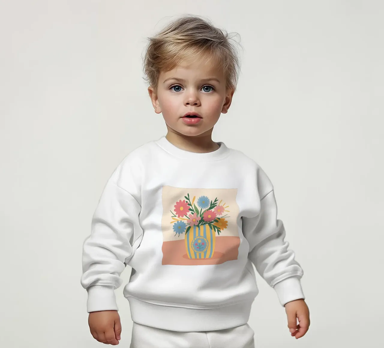Bouquet di strisce di sole felpa neonato da Rain Balance