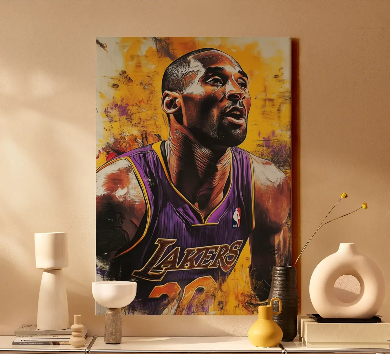 Kobe Bryant art canvas by Lembayung art