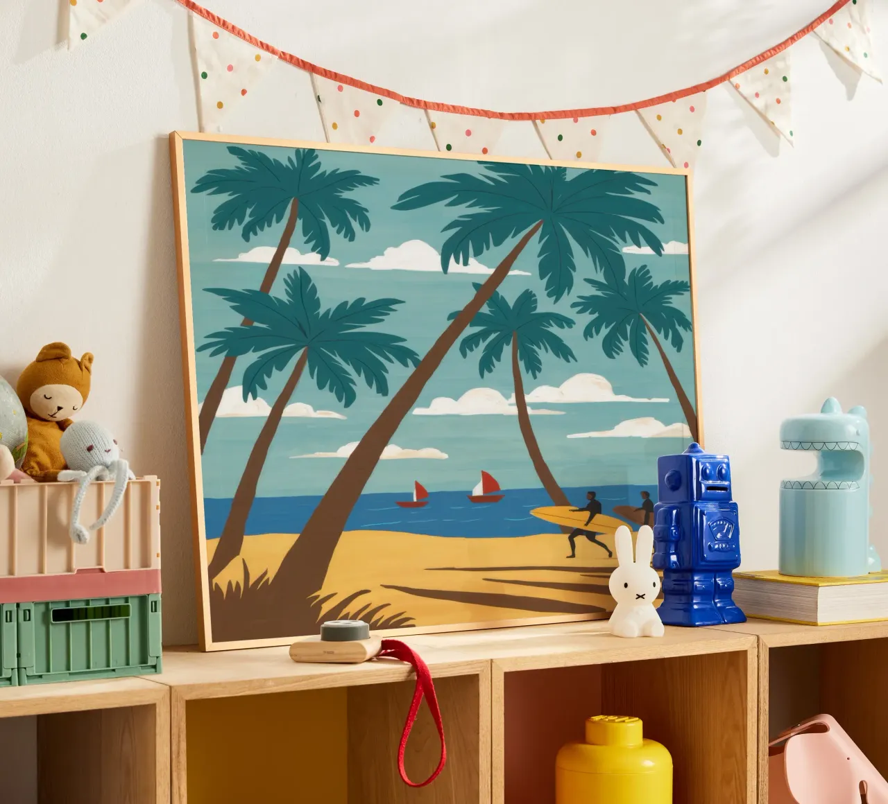 Surfisti dell'ora d'oro poster con telaio in plastica da Reds Jays