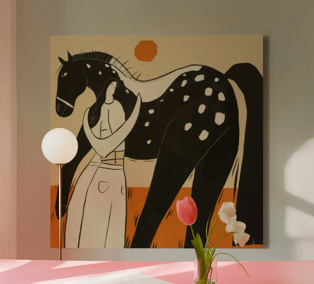 Verwandtschaftslinien bei Pferden Leinwand von Giant Foxs