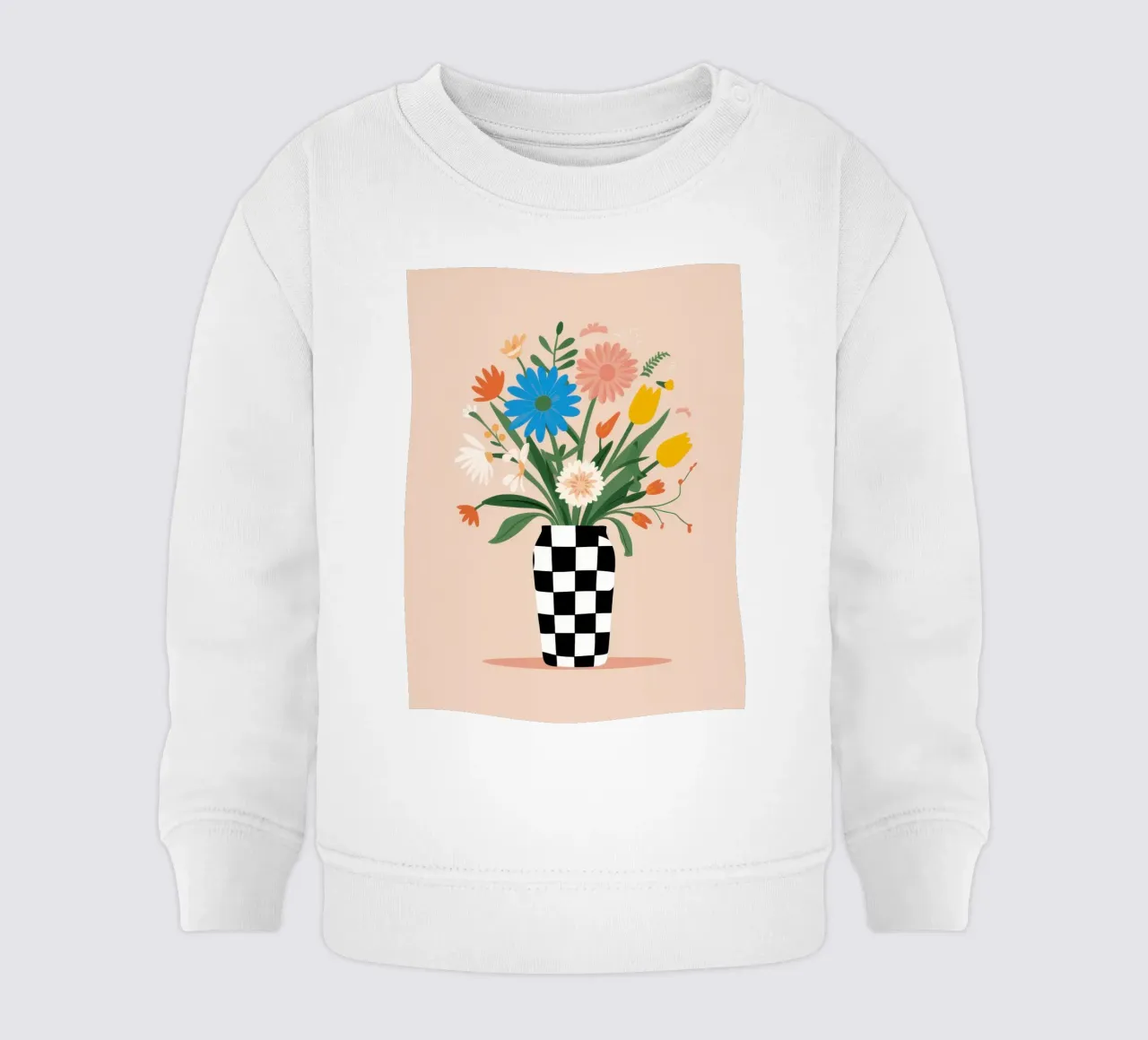 Bilanciamento del fiore a scacchi felpa neonato da Rain Balance