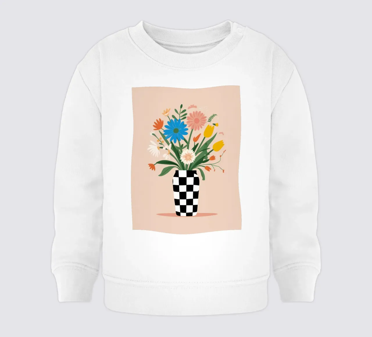 Bilanciamento del fiore a scacchi felpa neonato da Rain Balance