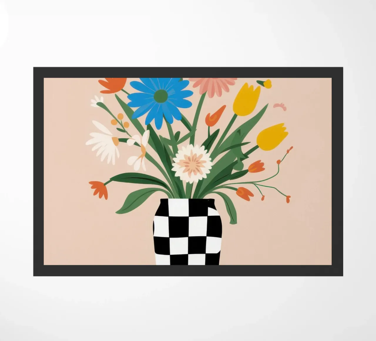 Bilanciamento del fiore a scacchi zerbino da Rain Balance