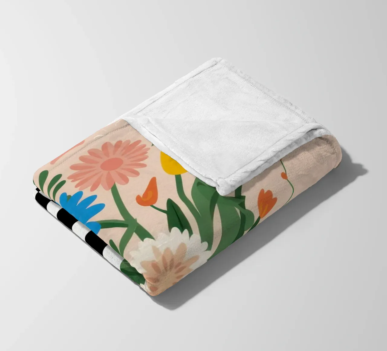 Bilanciamento del fiore a scacchi coperta in pile da Rain Balance