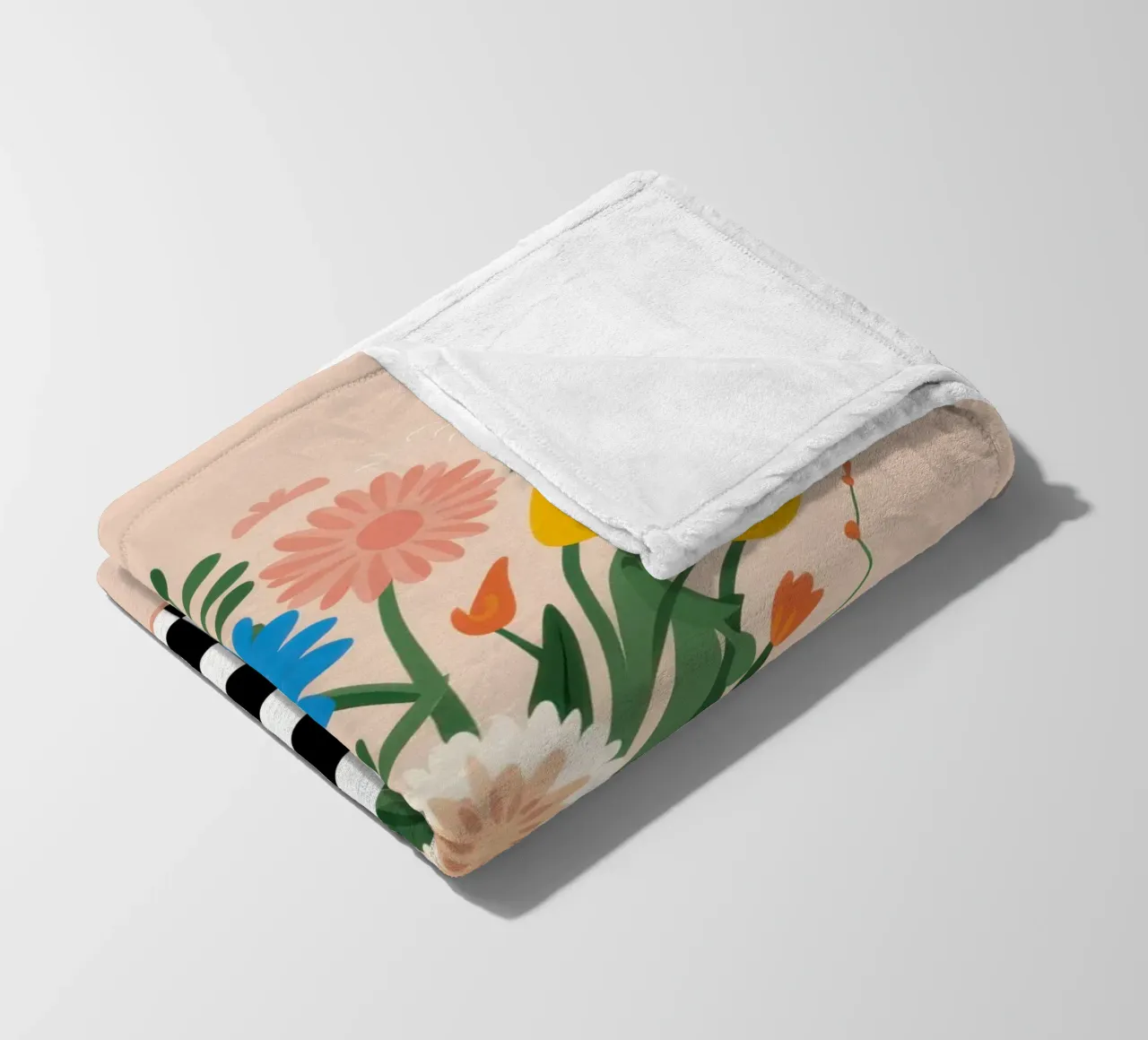 Bilanciamento del fiore a scacchi coperta in pile da Rain Balance