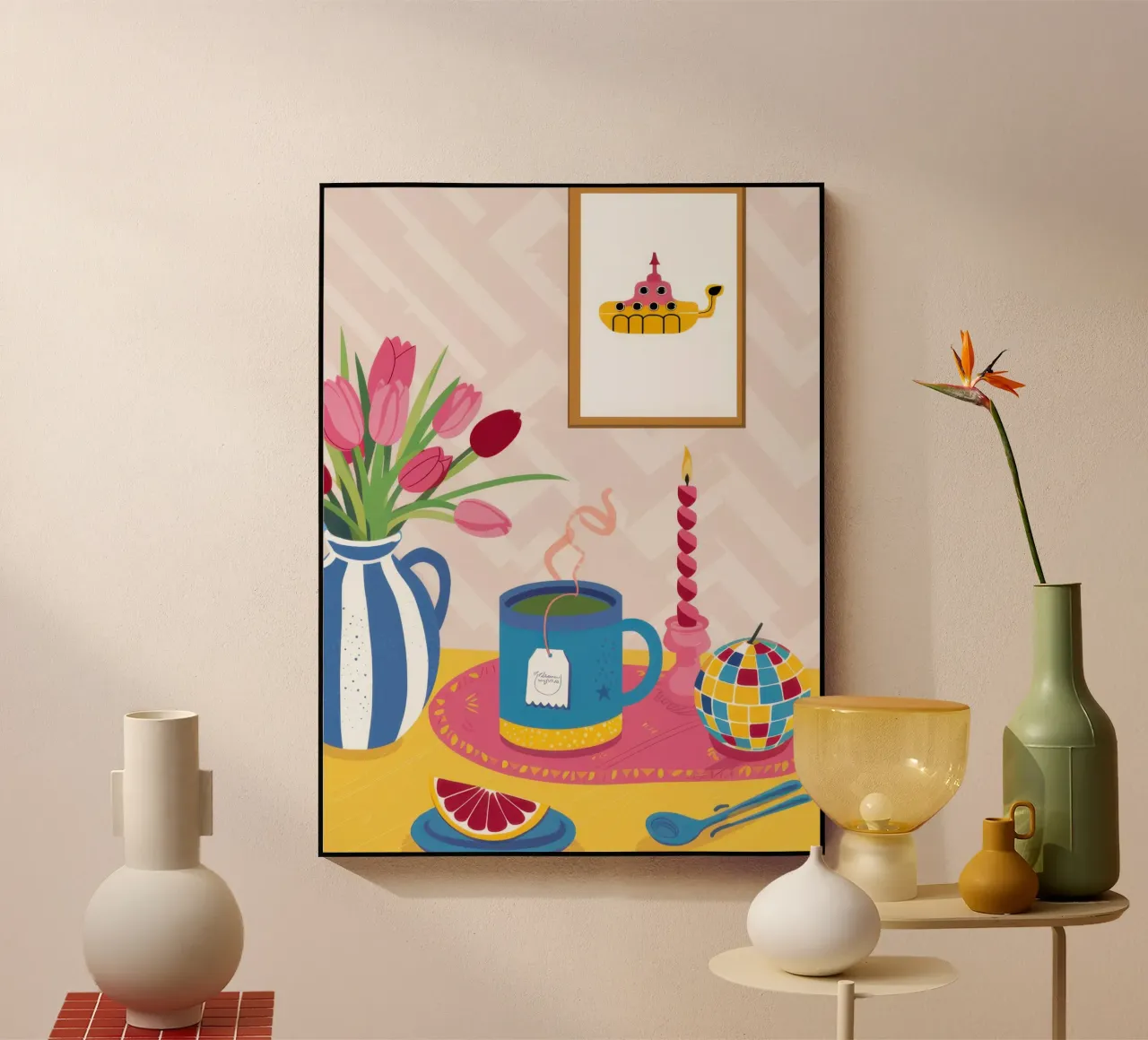 Mesa de té Tulip metacrilato de Reds Jays