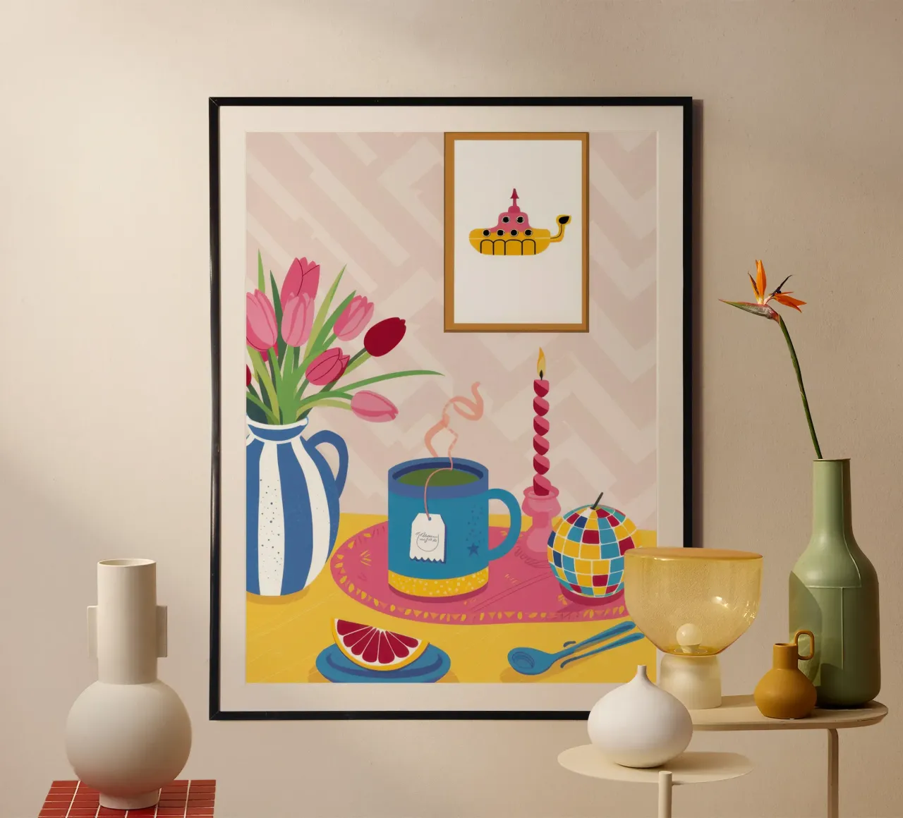 Tulip Tea Table hahnemühle by Reds Jays