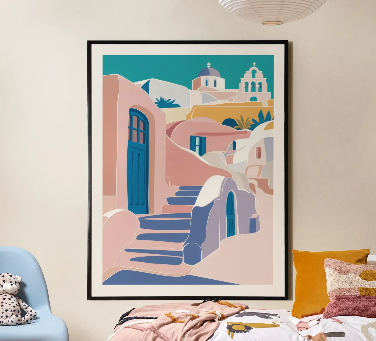 Sogno di porta cobalto poster con telaio in plastica da Reds Jays