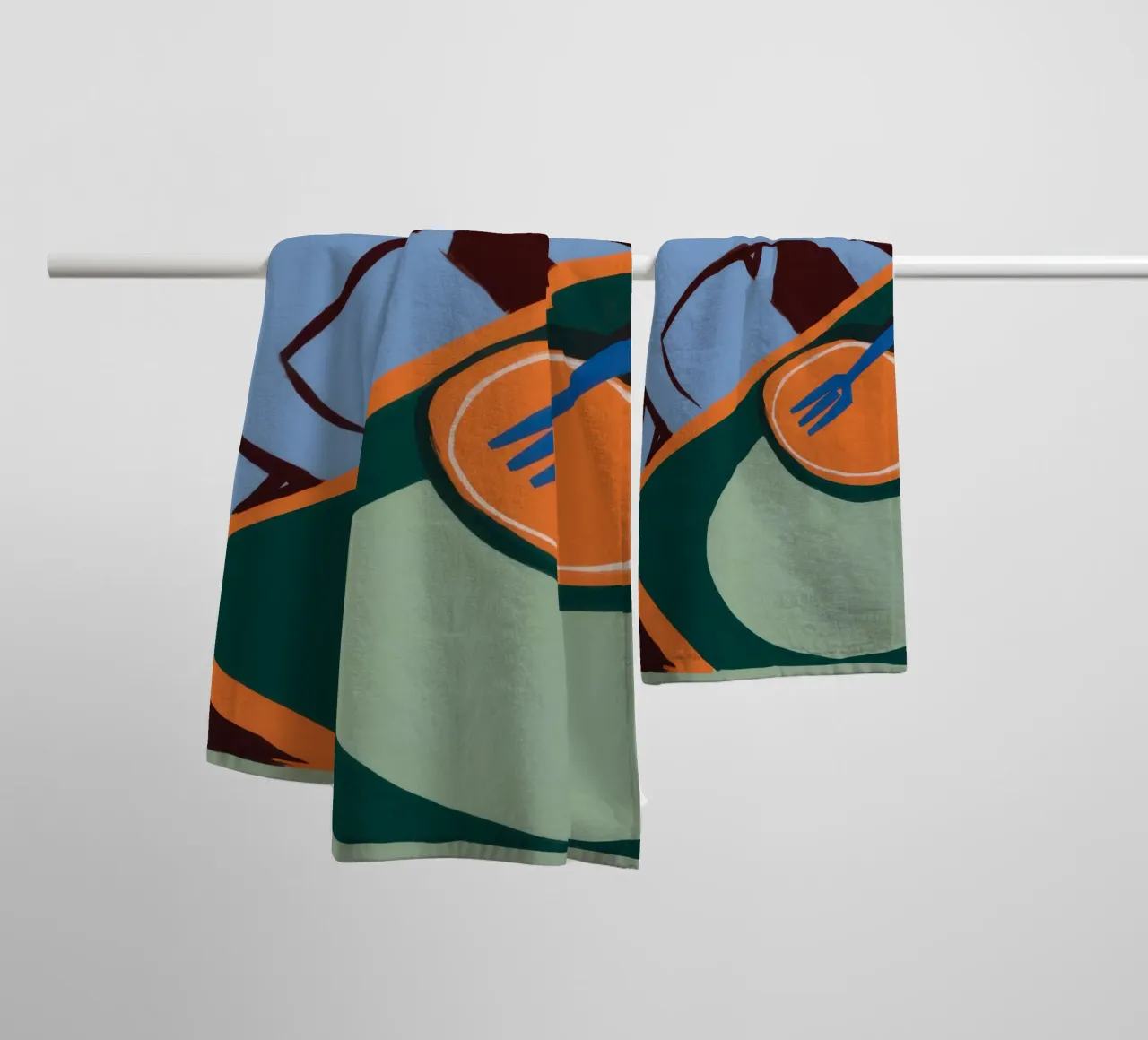 Deconstructed Eetbord badhanddoek van Giant Foxs