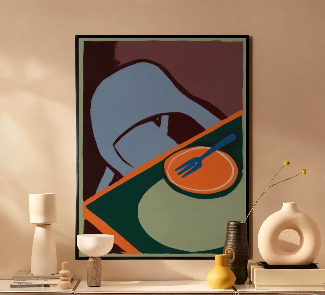 Deconstructed Eetbord poster van Giant Foxs