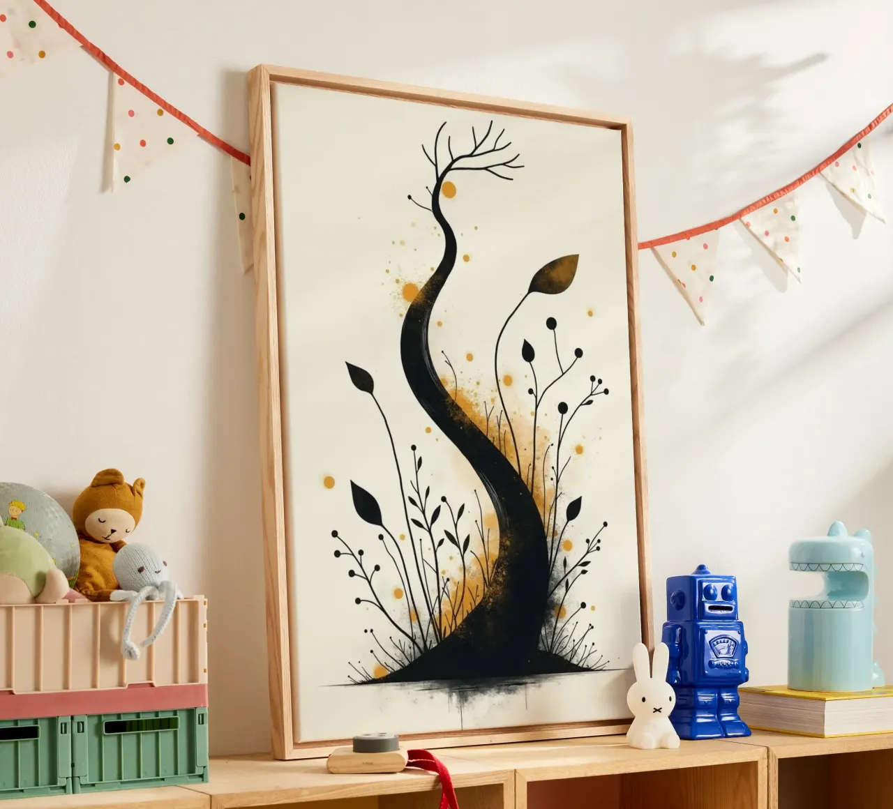 Tree of Life 1 canvas with Floater frame by Dustlight Atelier
