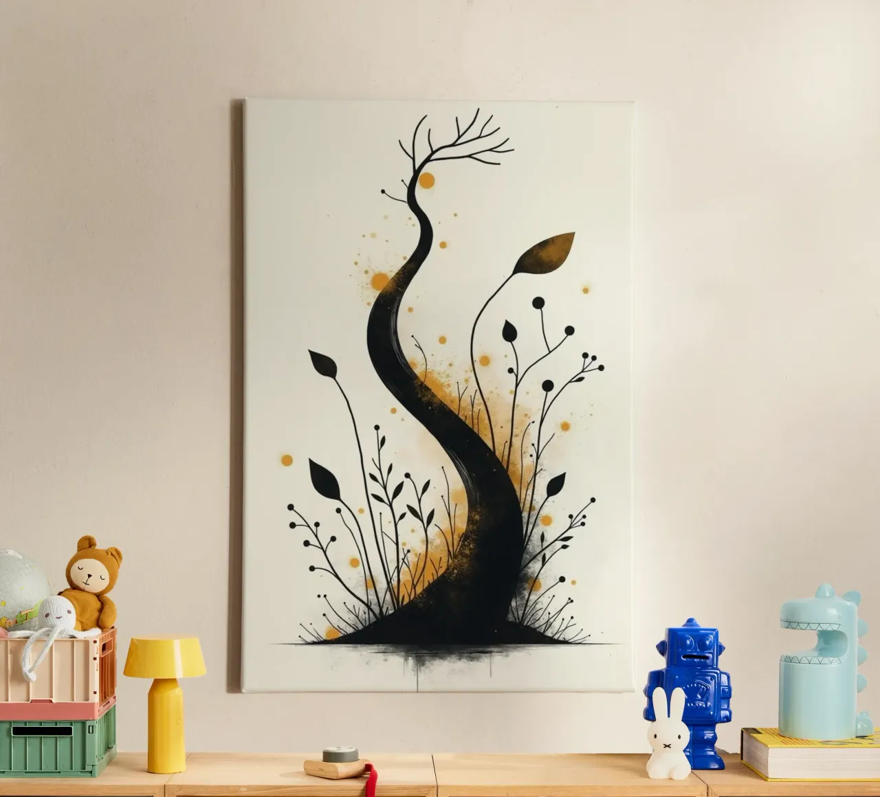 Tree of Life 1 canvas with Floater frame by Dustlight Atelier