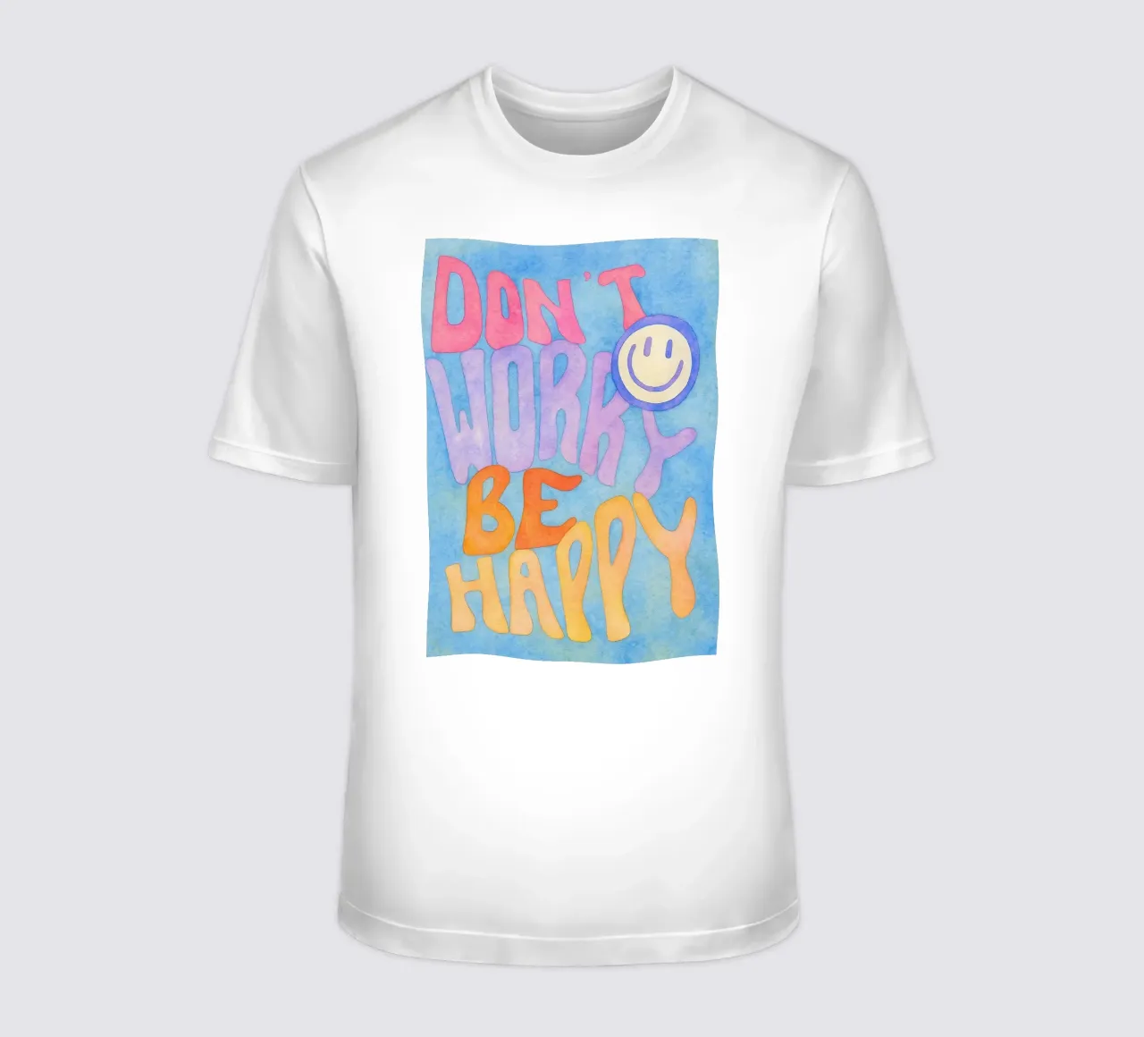 Dont worry be happy drawing t-shirt by Britania