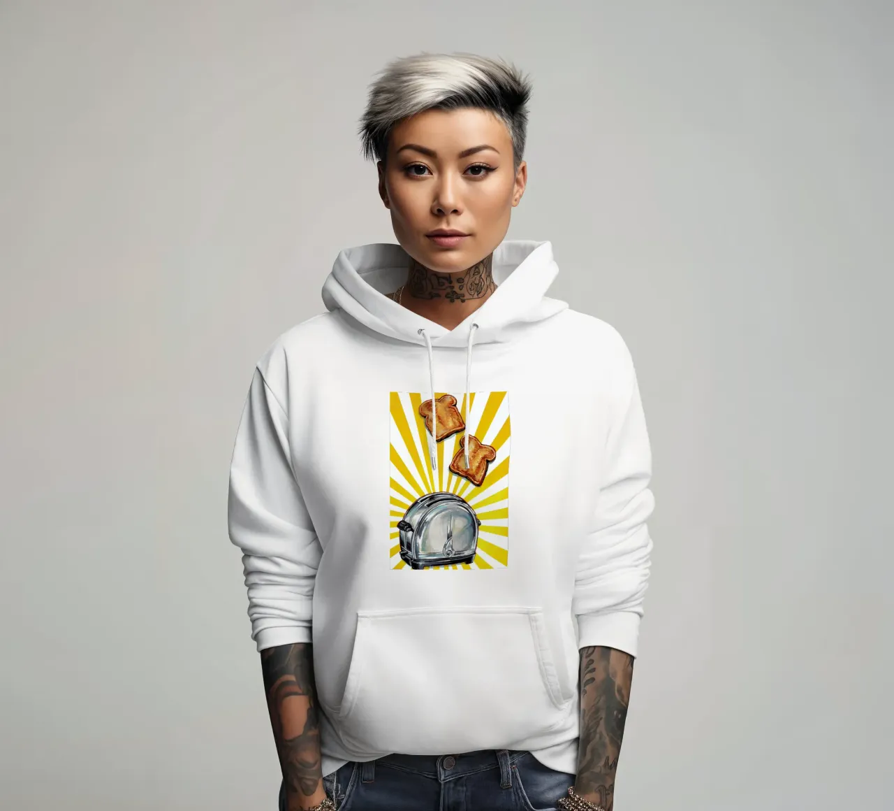 Toaster and Toast felpa con cappuccio da Kelly Gilleran