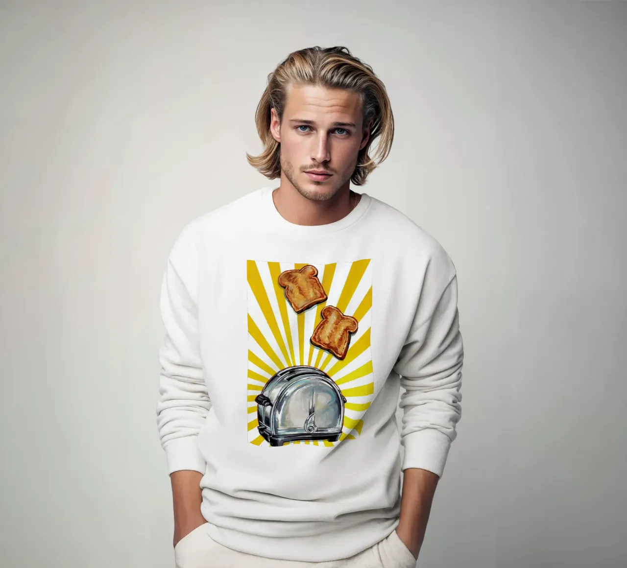 Toaster and Toast sweatshirt by Kelly Gilleran
