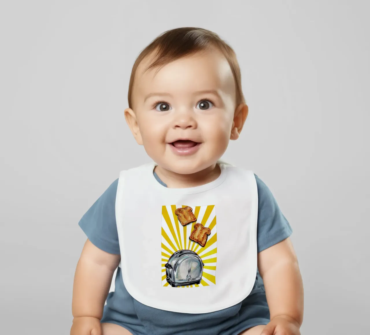 Toaster and Toast bavaglino da Kelly Gilleran