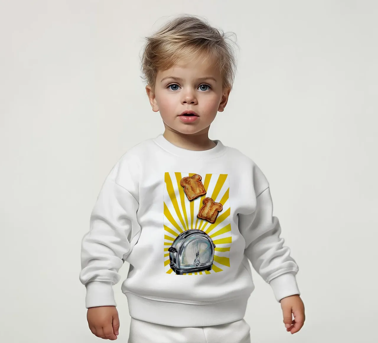 Toaster and Toast felpa neonato da Kelly Gilleran
