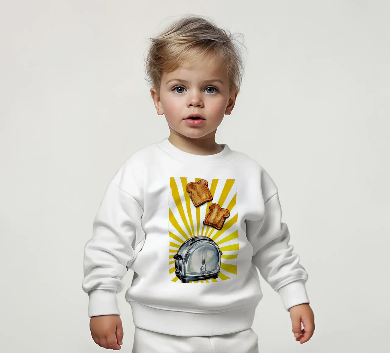 Toaster and Toast Baby Sweatshirt von Kelly Gilleran