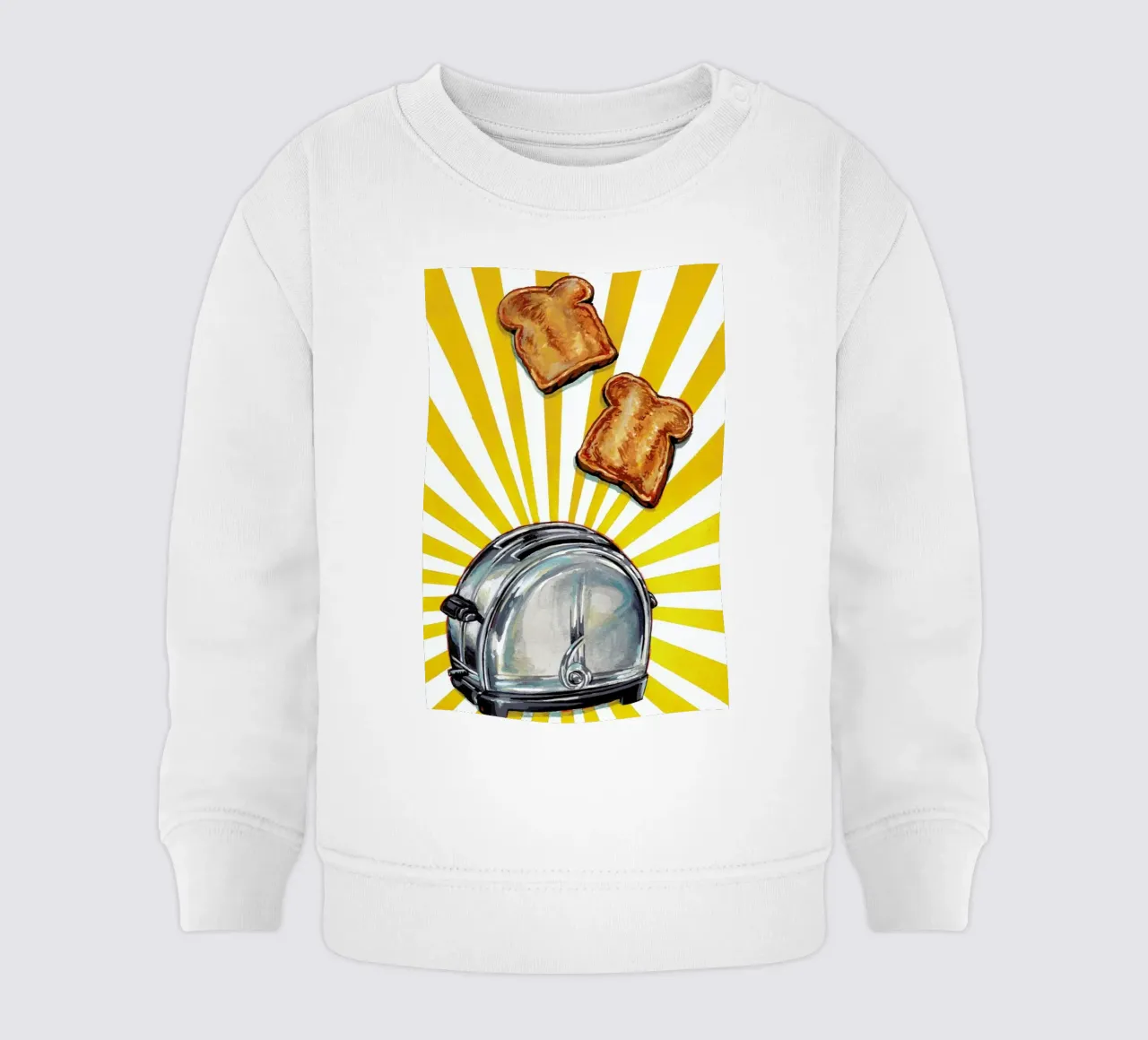 Toaster and Toast felpa neonato da Kelly Gilleran