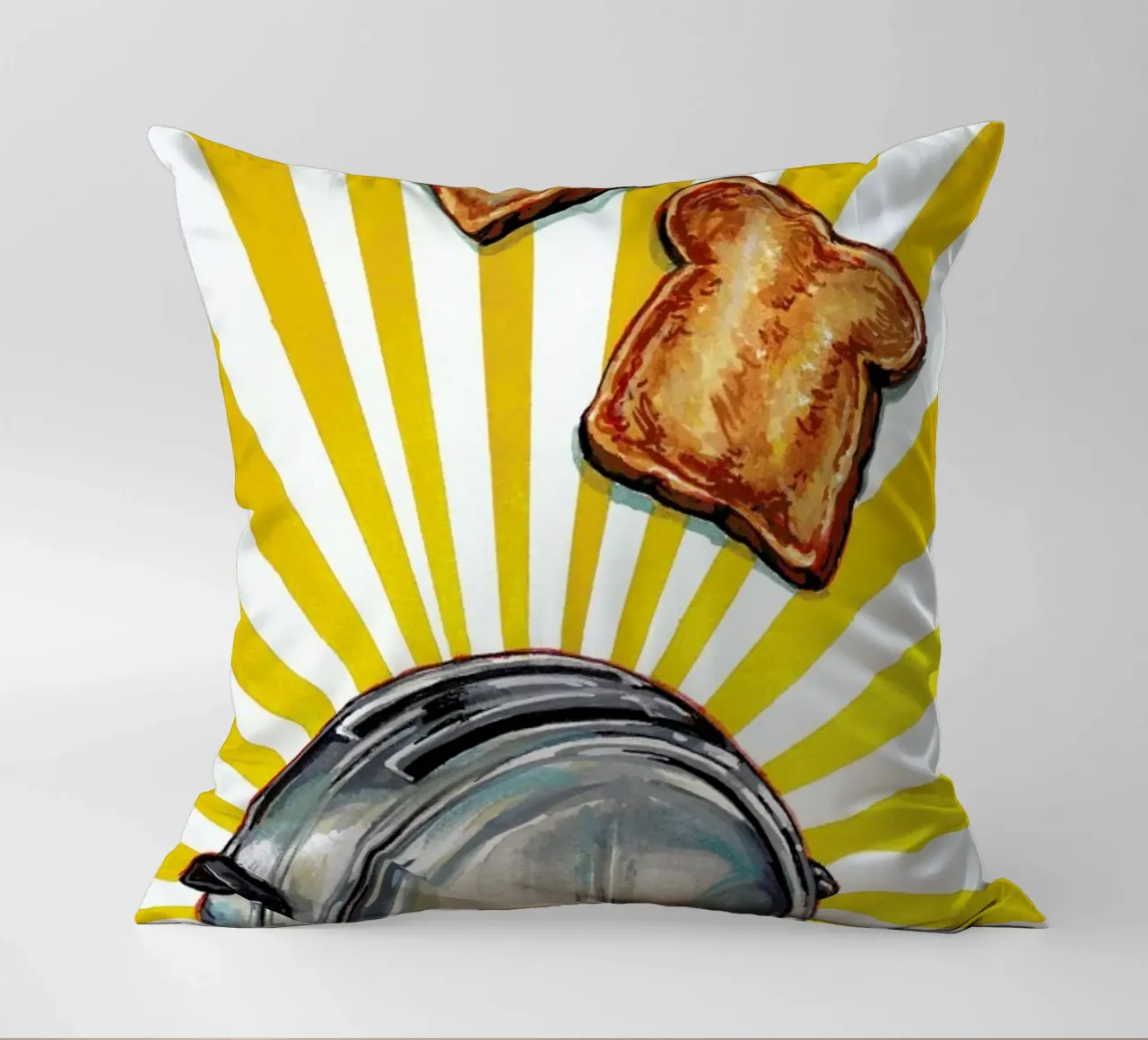 Toaster and Toast cuscino da Kelly Gilleran