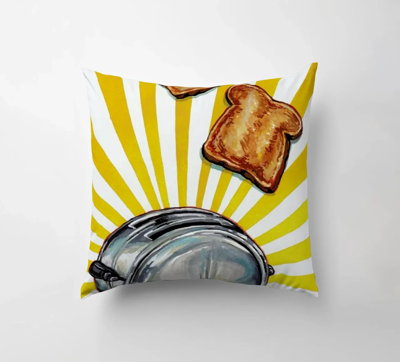 Toaster and Toast cuscino da Kelly Gilleran