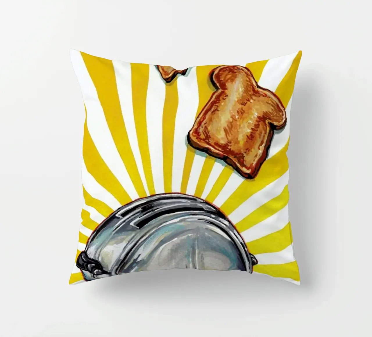 Toaster and Toast cuscino da Kelly Gilleran