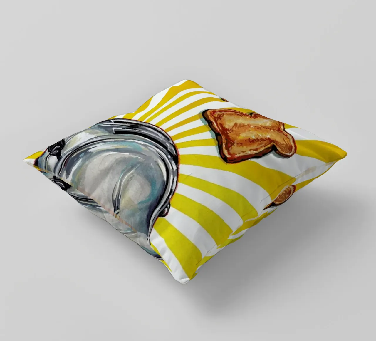 Toaster and Toast cuscino da Kelly Gilleran