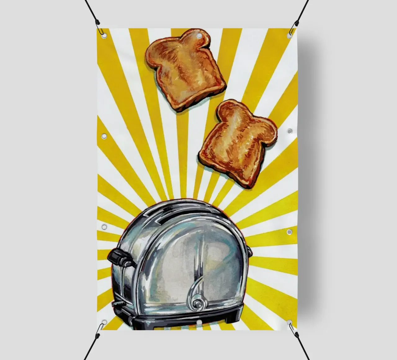 Toaster and Toast telo in pvc da Kelly Gilleran