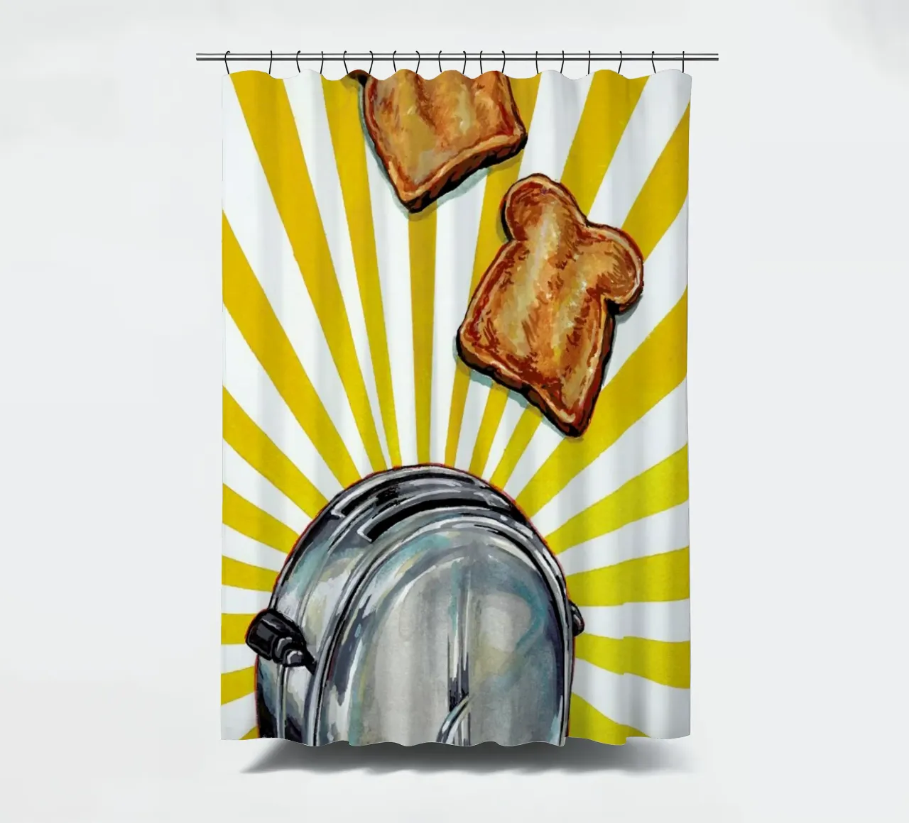 Toaster and Toast tenda da doccia da Kelly Gilleran