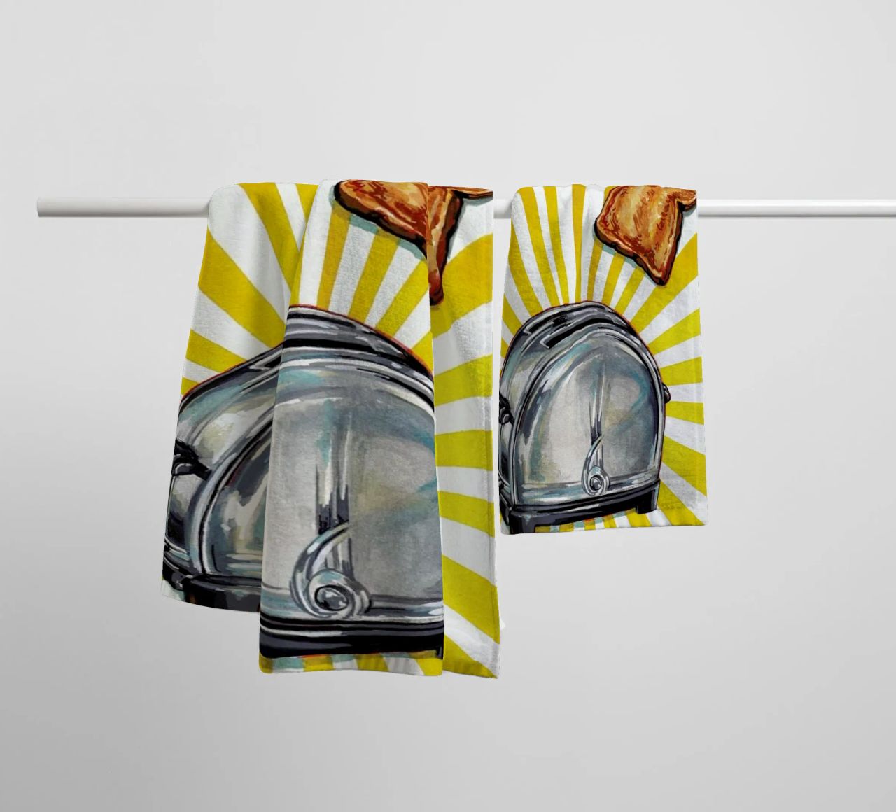 Toaster and Toast asciugamano da bagno da Kelly Gilleran
