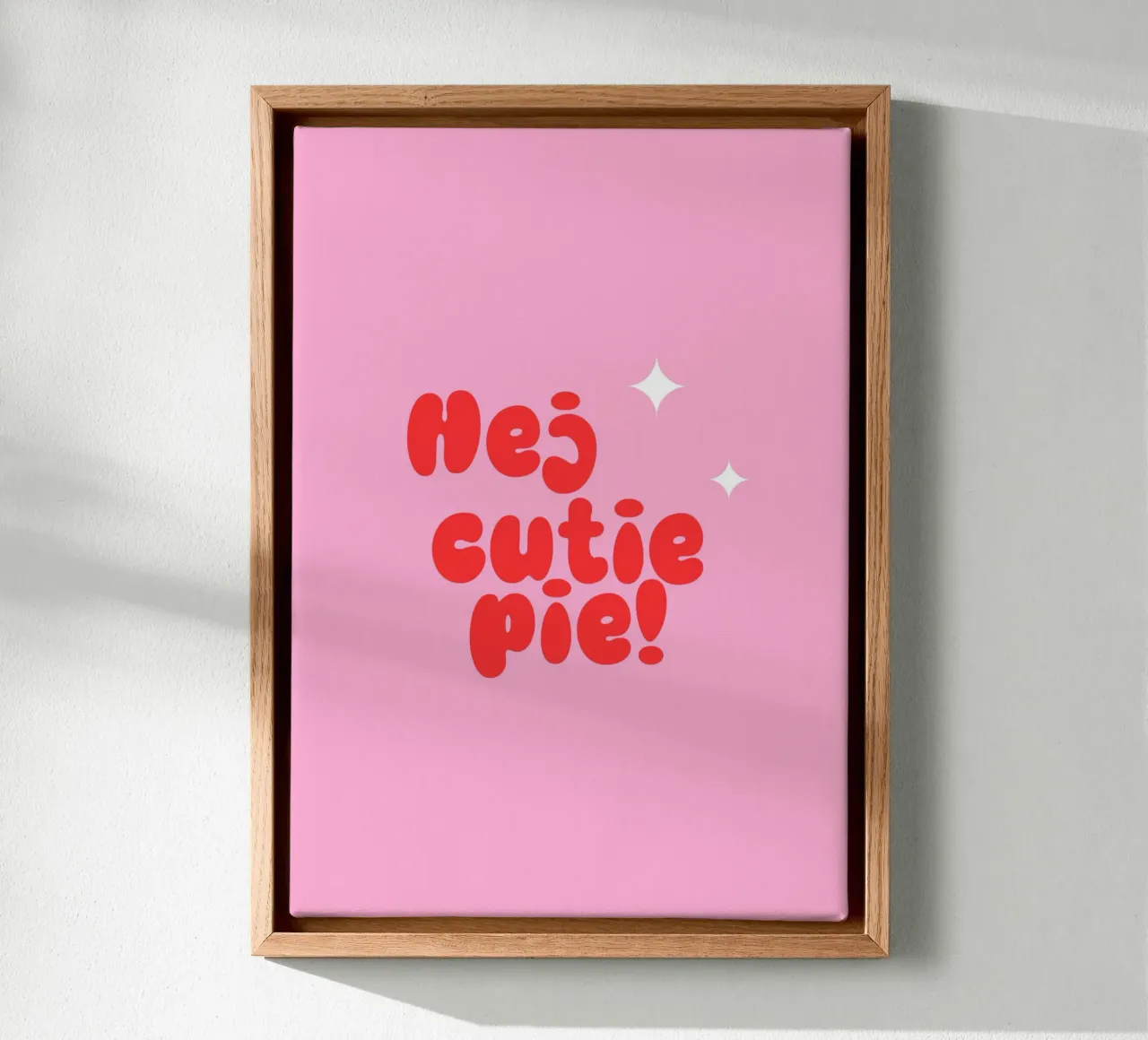Hej Cutie Pie! tela con Cornice a cassetta da janamossmann